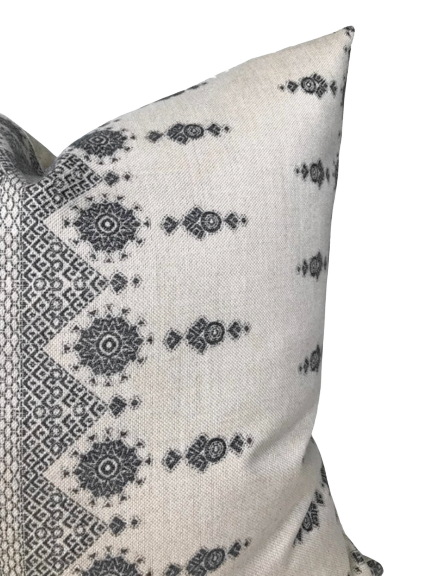 Carmania Pillow Cover in Charcoal, Indoor Outdoor Pillows, Peter Dunham Textiles