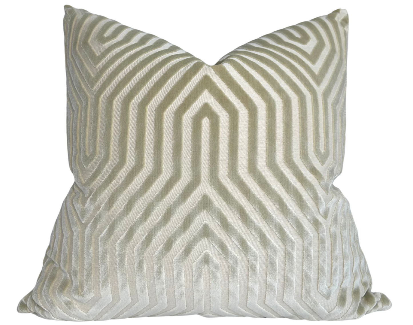Vanderbilt Pillow Cover in Greige, Schumacher Textiles