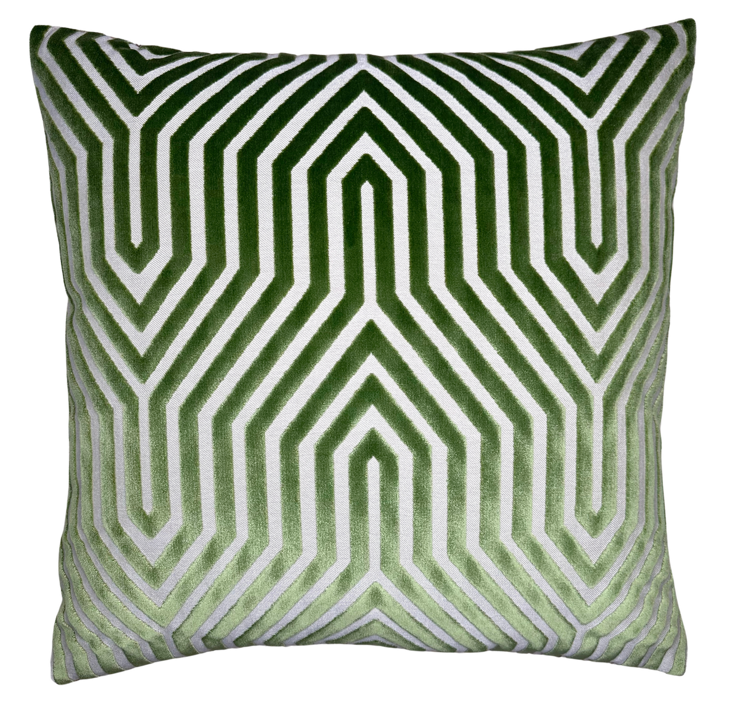 Vanderbilt Pillow Cover in Lettuce Green, Schumacher Textiles
