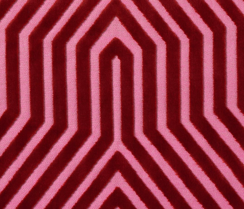 Vanderbilt Velvet Pillow Cover in Fuchsia, Schumacher Textiles