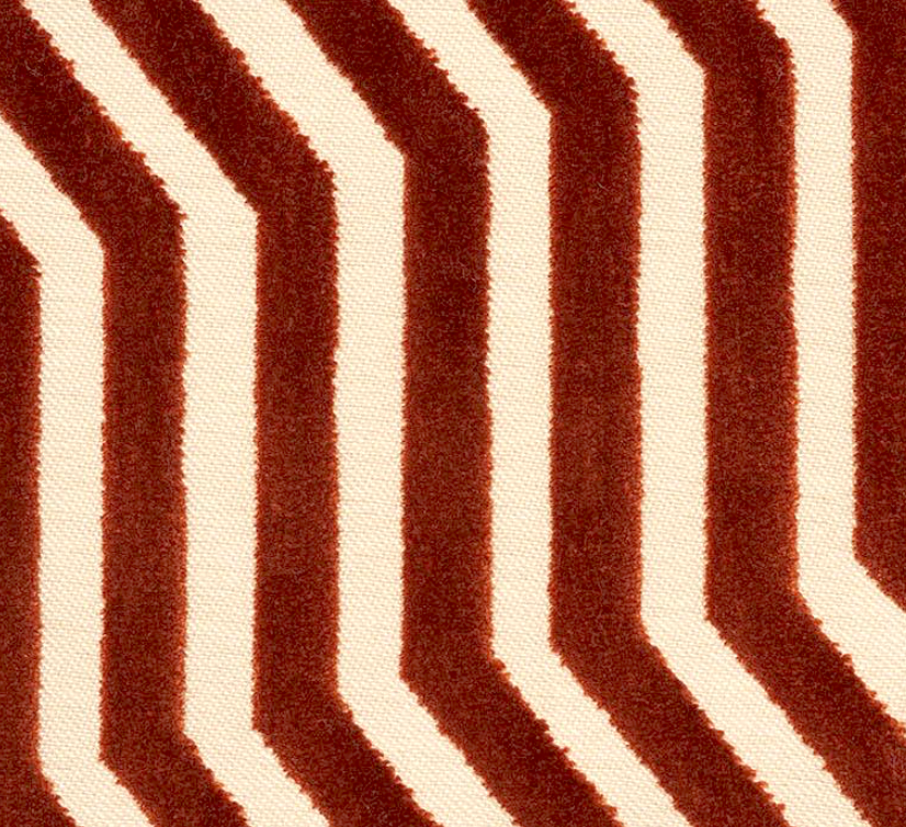 Vanderbilt Pillow Cover in Russet, Schumacher Textiles