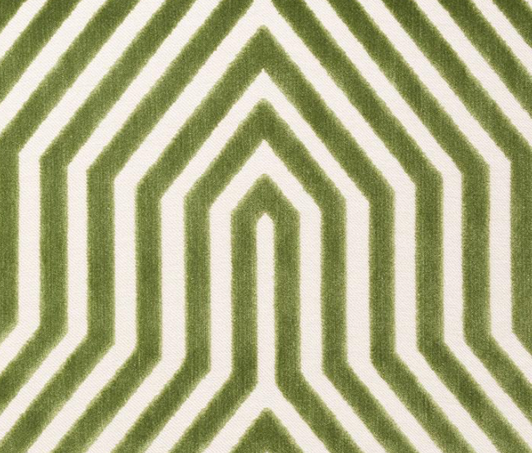 Vanderbilt Pillow Cover in Lettuce Green, Schumacher Textiles