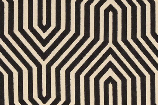 Vanderbilt Pillow Cover in Noir Black, Schumacher Textiles