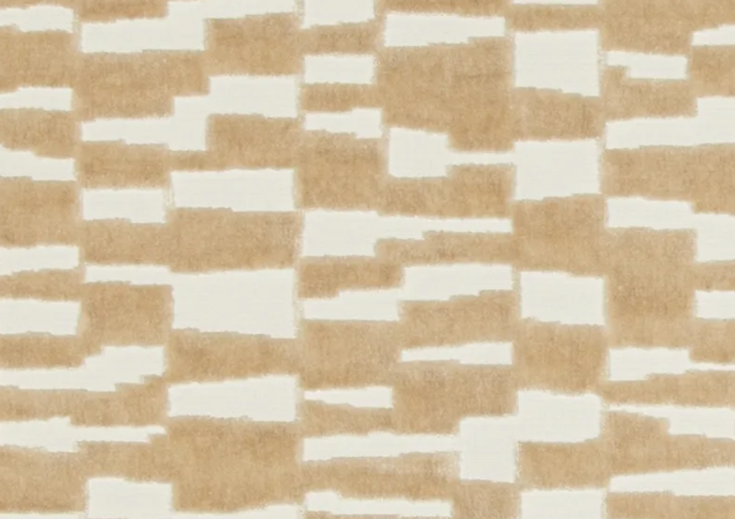 Mod Velvet Pillow Cover in Tan
