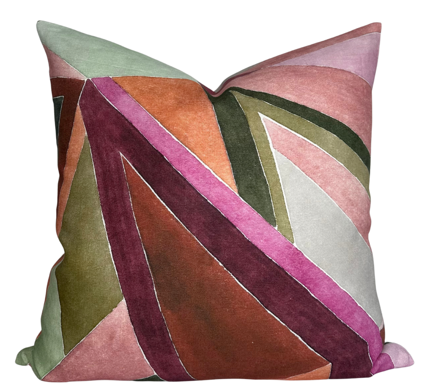 Roulade Pillow Cover in Rose