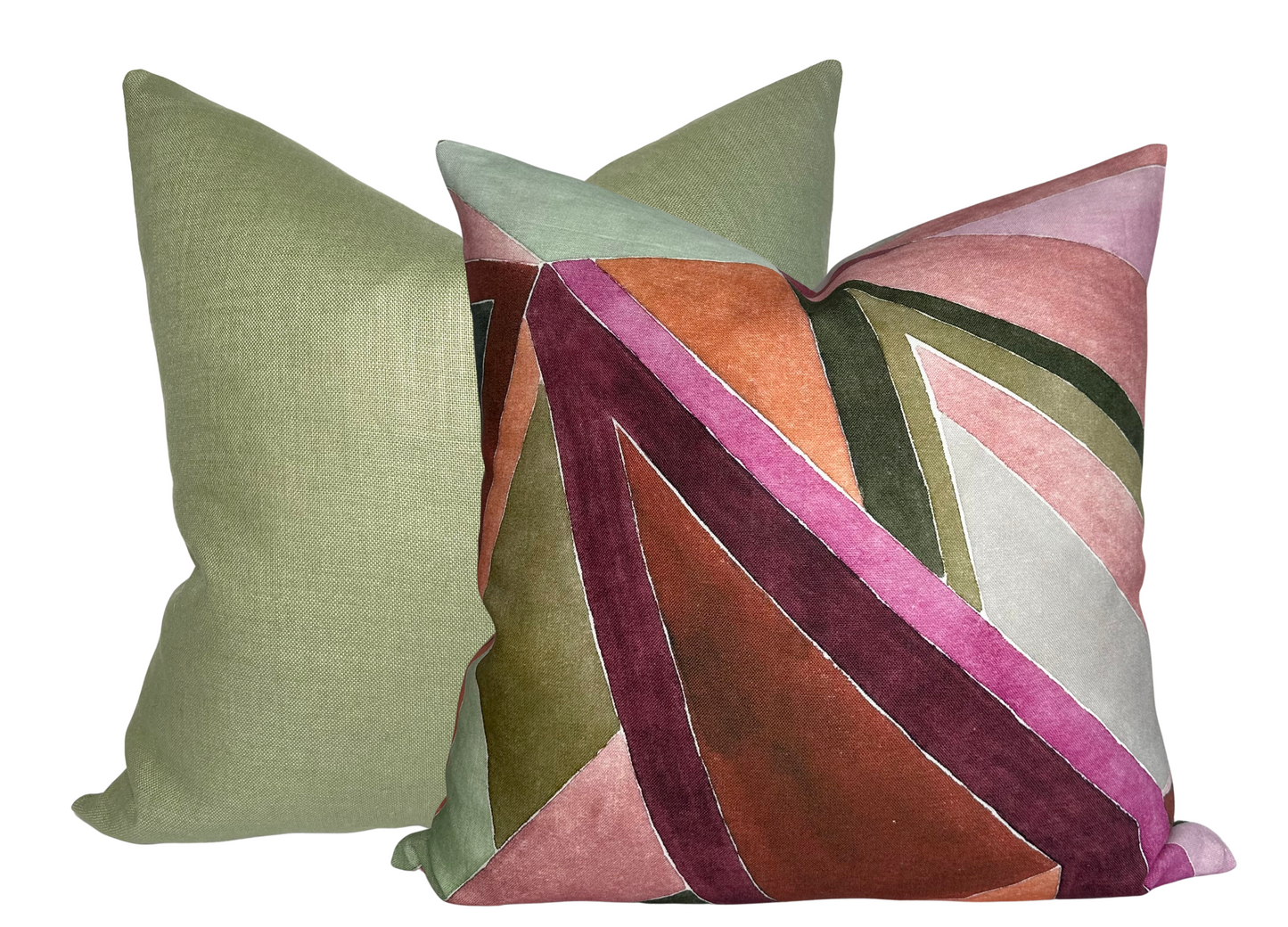 Roulade Pillow Cover in Rose