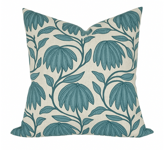 Desert Floral Pillow Cover in Wild Sage