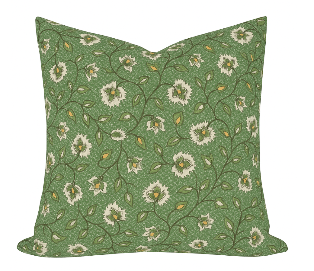 Chelsea Pillow Cover in Emerald