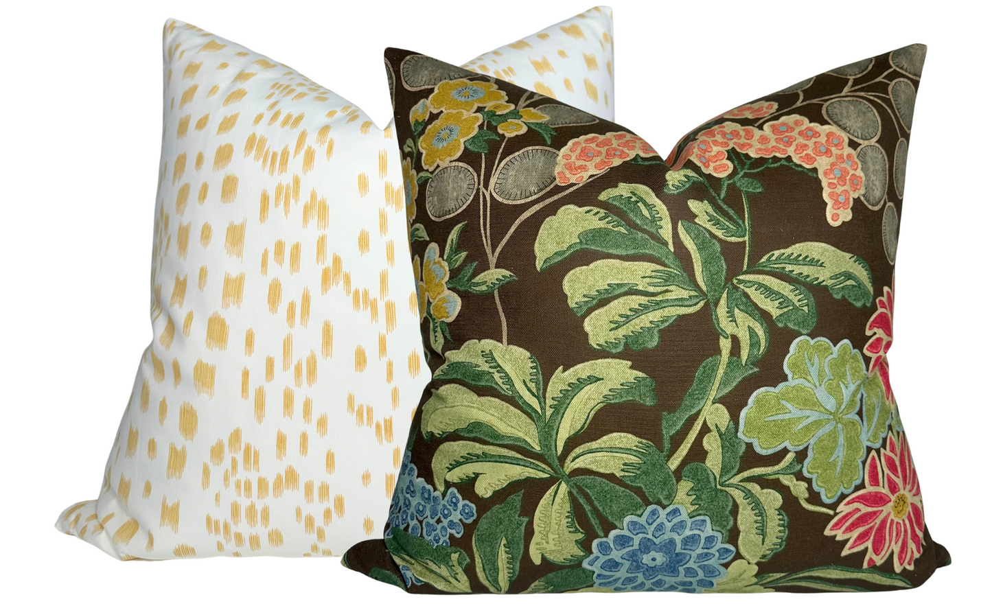 Les Touches Pillow Cover in Canary Yellow