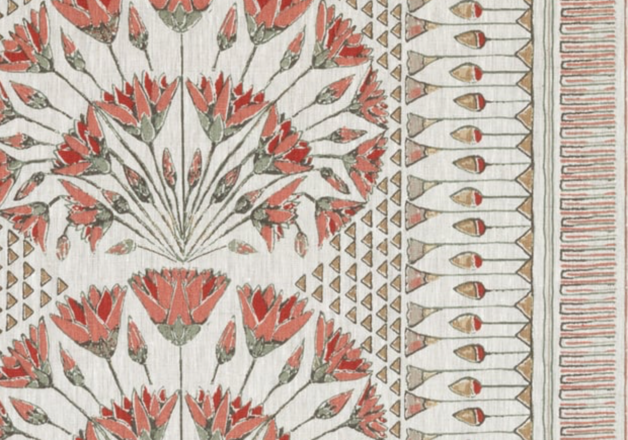 Cairo Pillow Cover in Coral