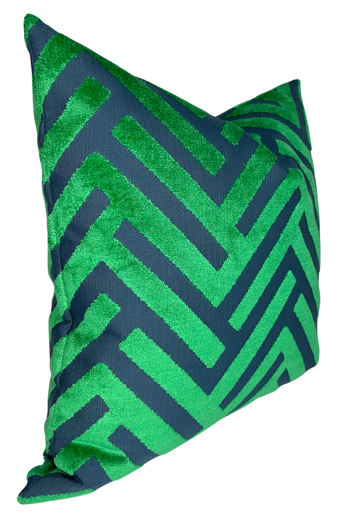 Emerald Green Cut Velvet Pillow Cover