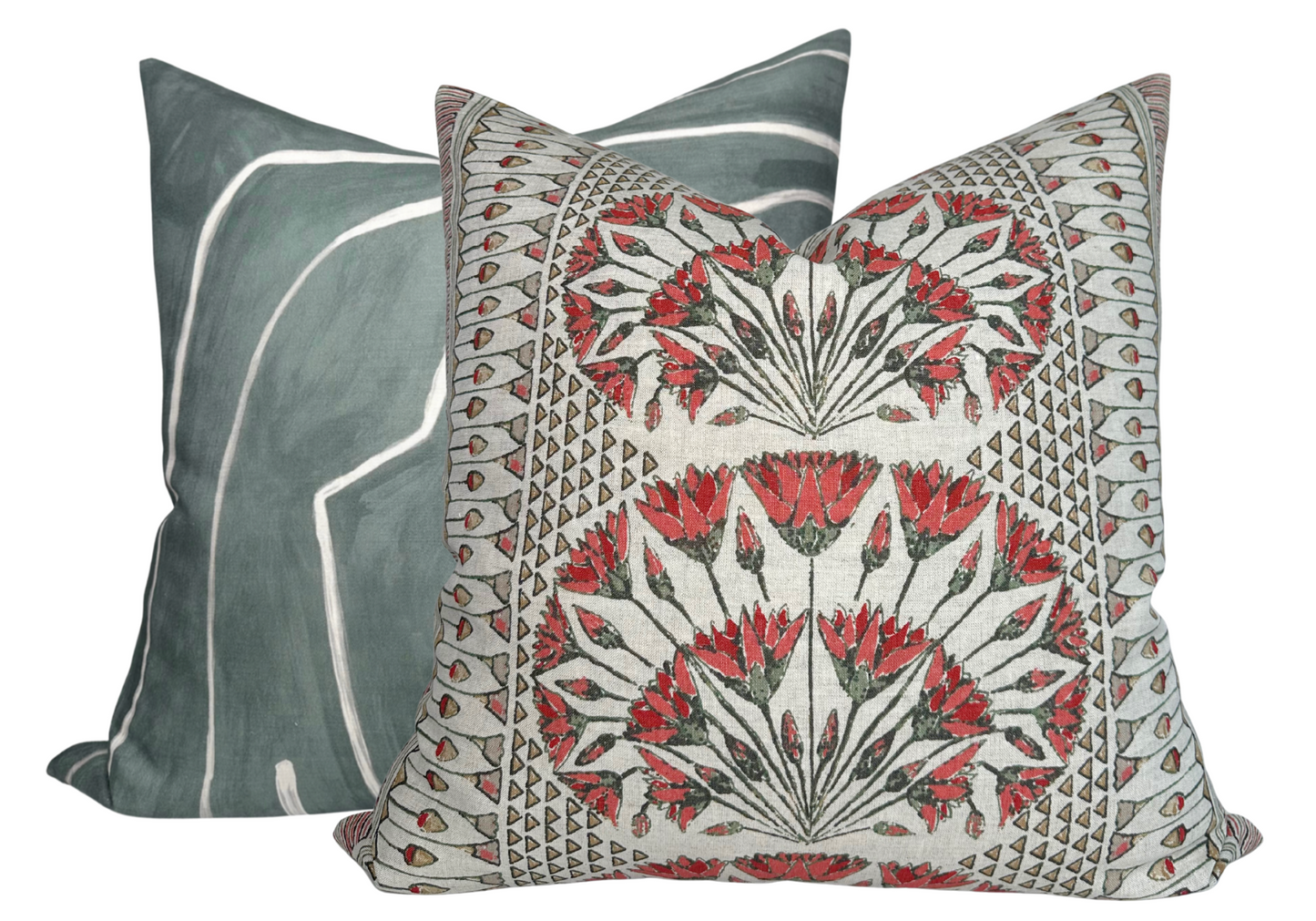 Cairo Pillow Cover in Coral