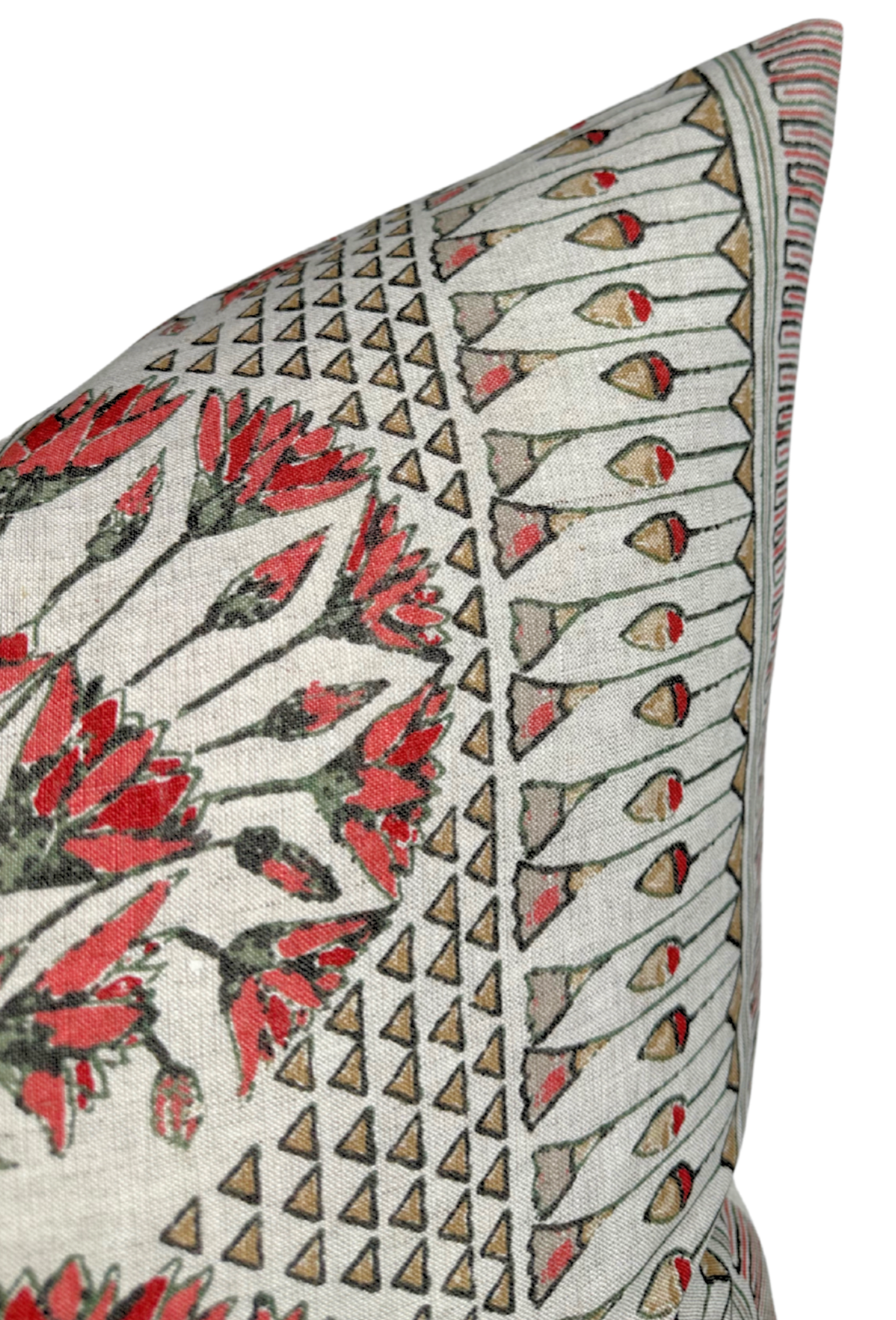 Cairo Pillow Cover in Coral