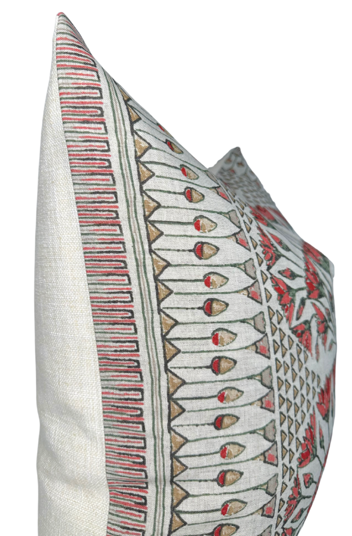 Cairo Pillow Cover in Coral