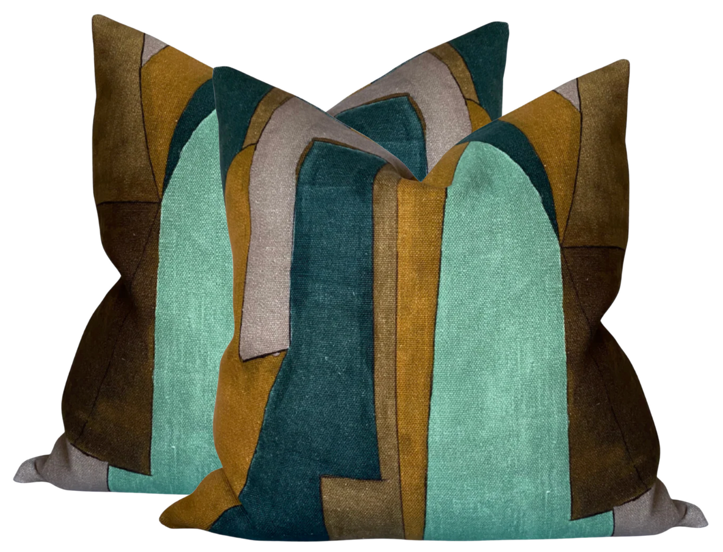 District Pillow Cover in Tobacco, Kelly Wearstler Textiles