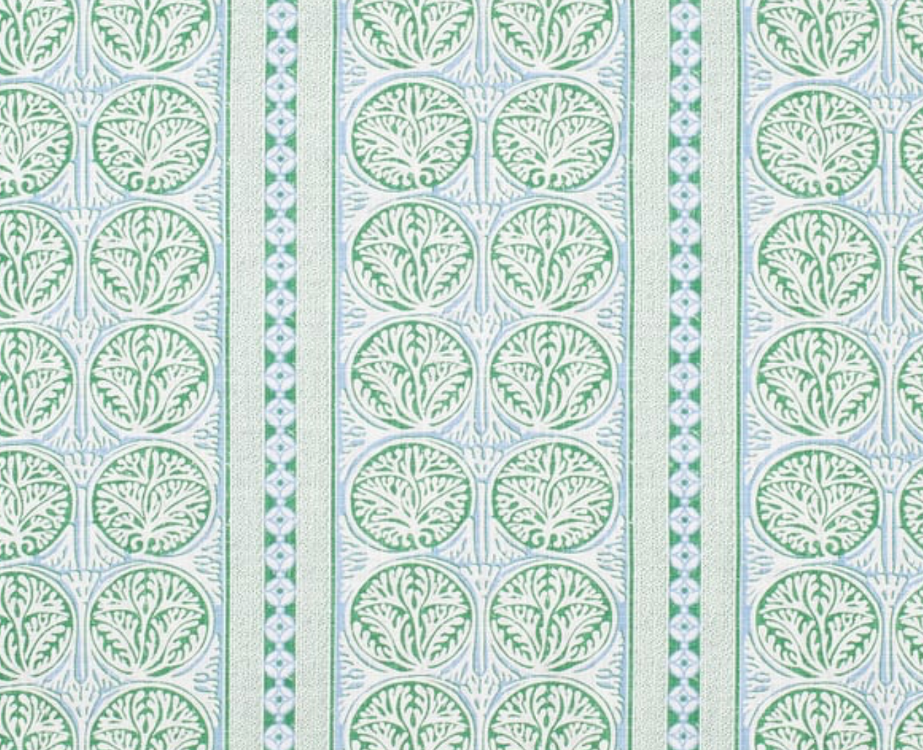 Fair Isle Pillow Cover in Blue and Green