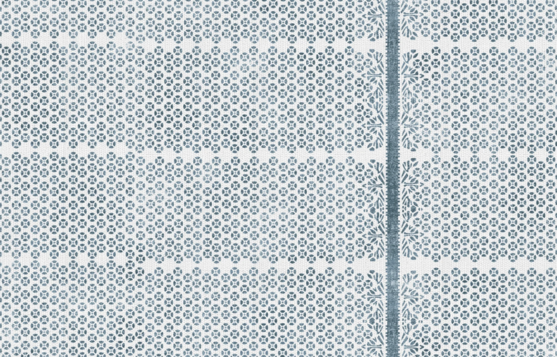 Madu Pillow Cover in Blue, Susan Connor Textiles