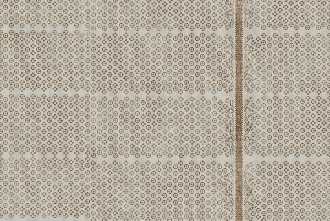 Madu Pillow Cover in Sand Brown, Susan Connor Textiles