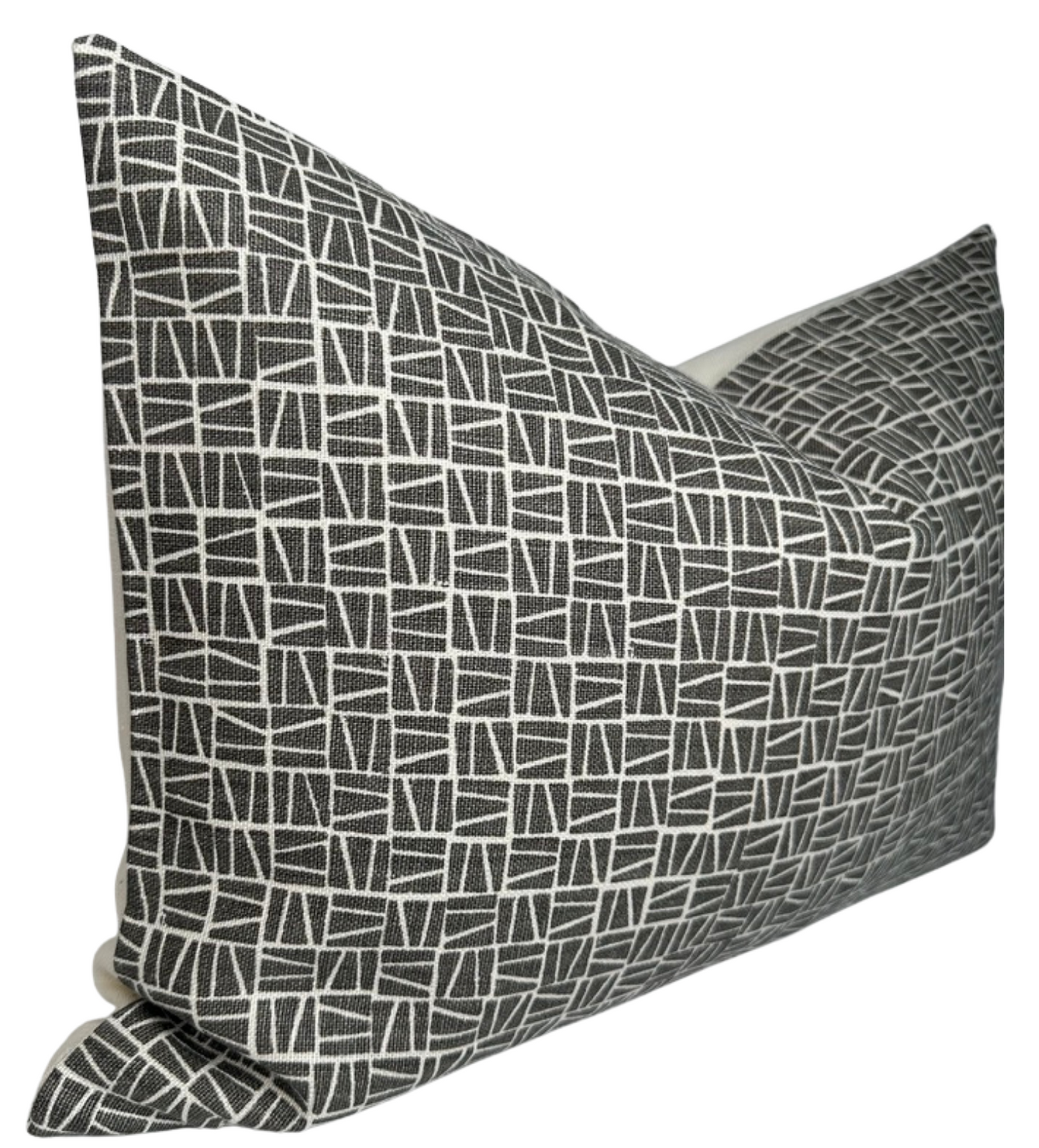Camber Pillow Cover in Charcoal, Lindsay Alker Textiles