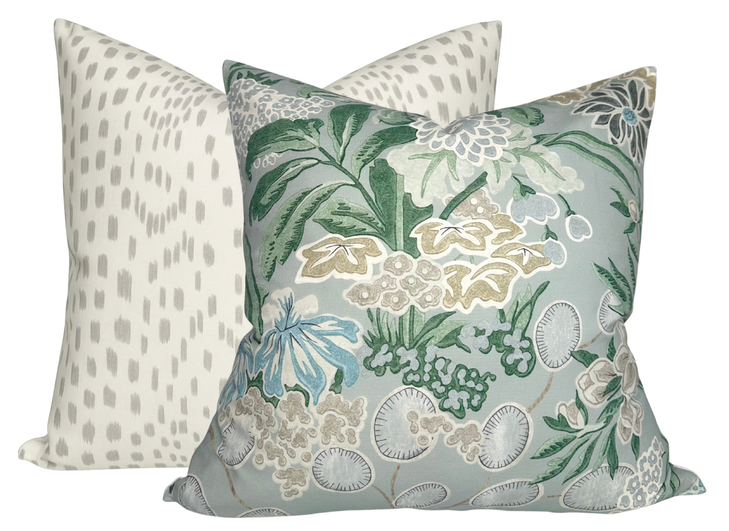 Les Touches Pillow Cover in Gray