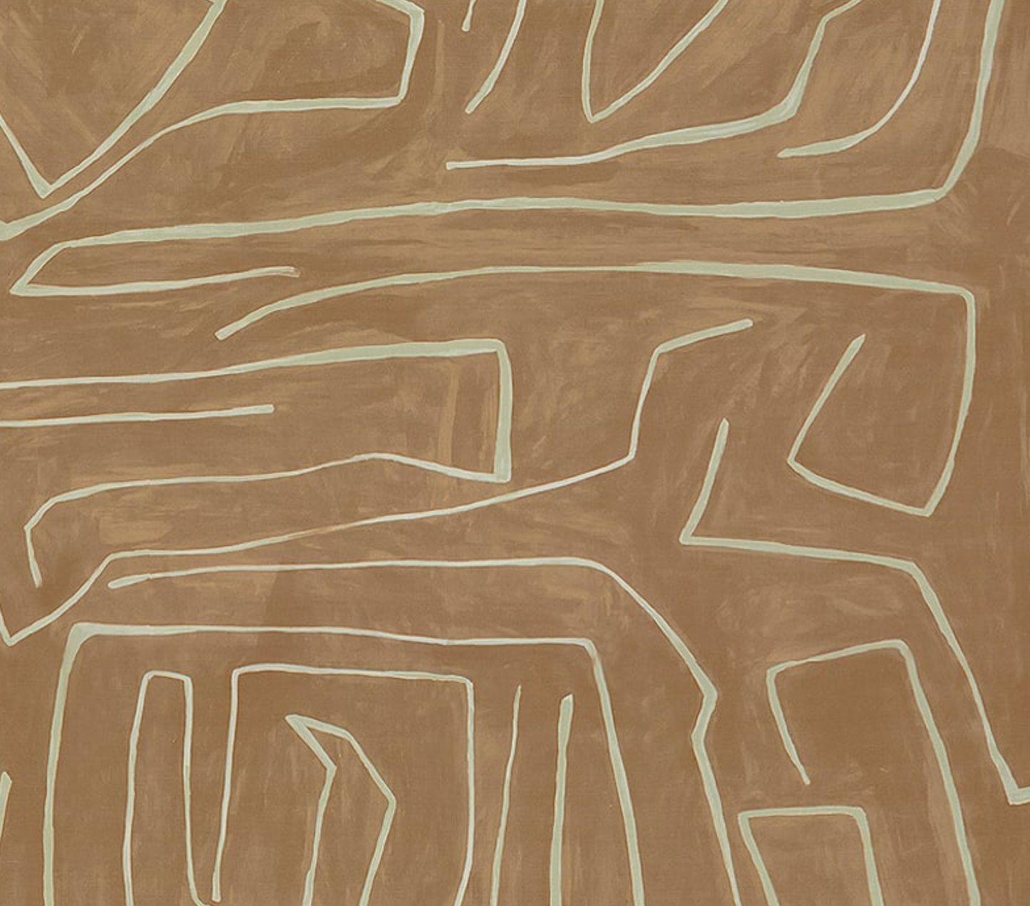 Graffito Pillow Cover in Salmon Cream, Kelly Wearstler Textiles