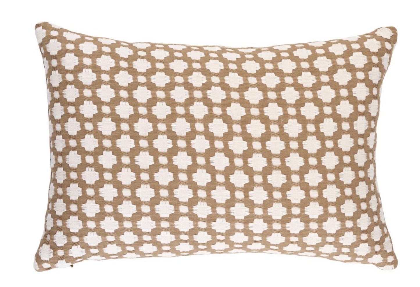 Betwixt Pillow Cover in Biscuit, Schumacher Textiles