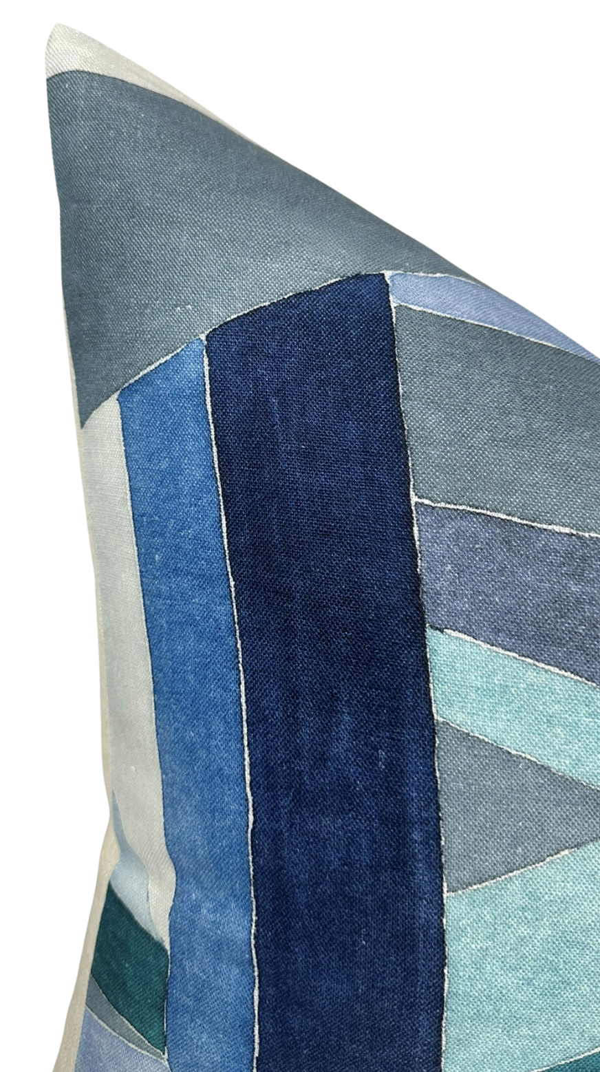 Roulade Pillow Cover in Navy Blue