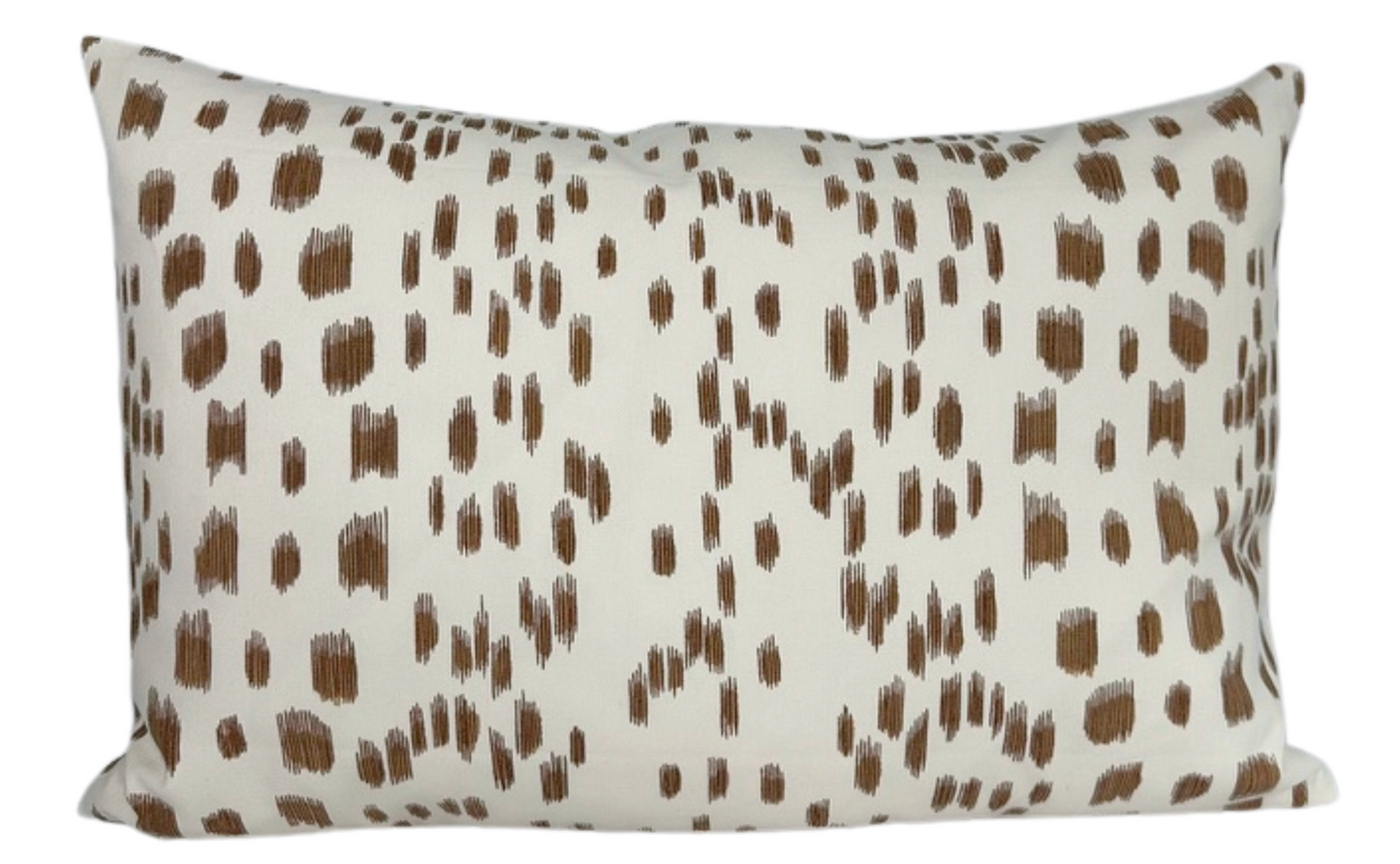 Les Touches Pillow Cover in Tan Brown
