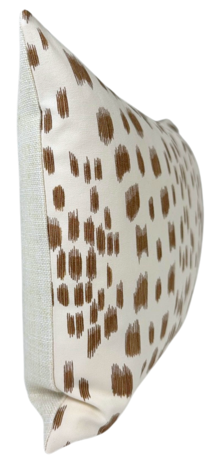 Les Touches Pillow Cover in Tan Brown