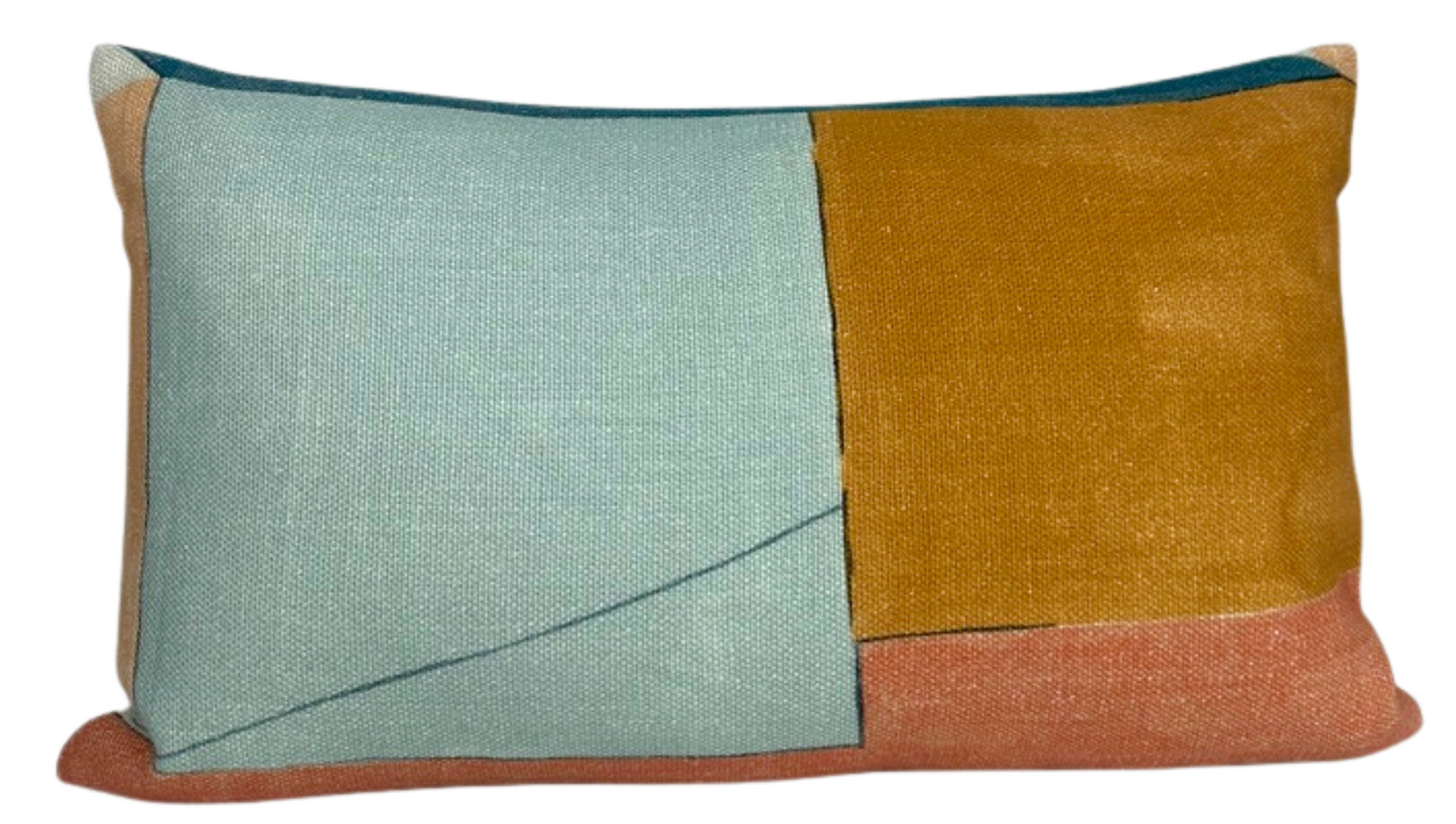 District Pillow Cover in Apricot, Kelly Wearstler Textiles