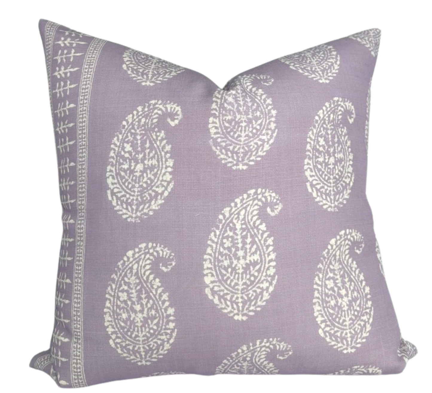 Kashmir Paisley Pillow Cover in Lilac Purple, Peter Dunham Textiles