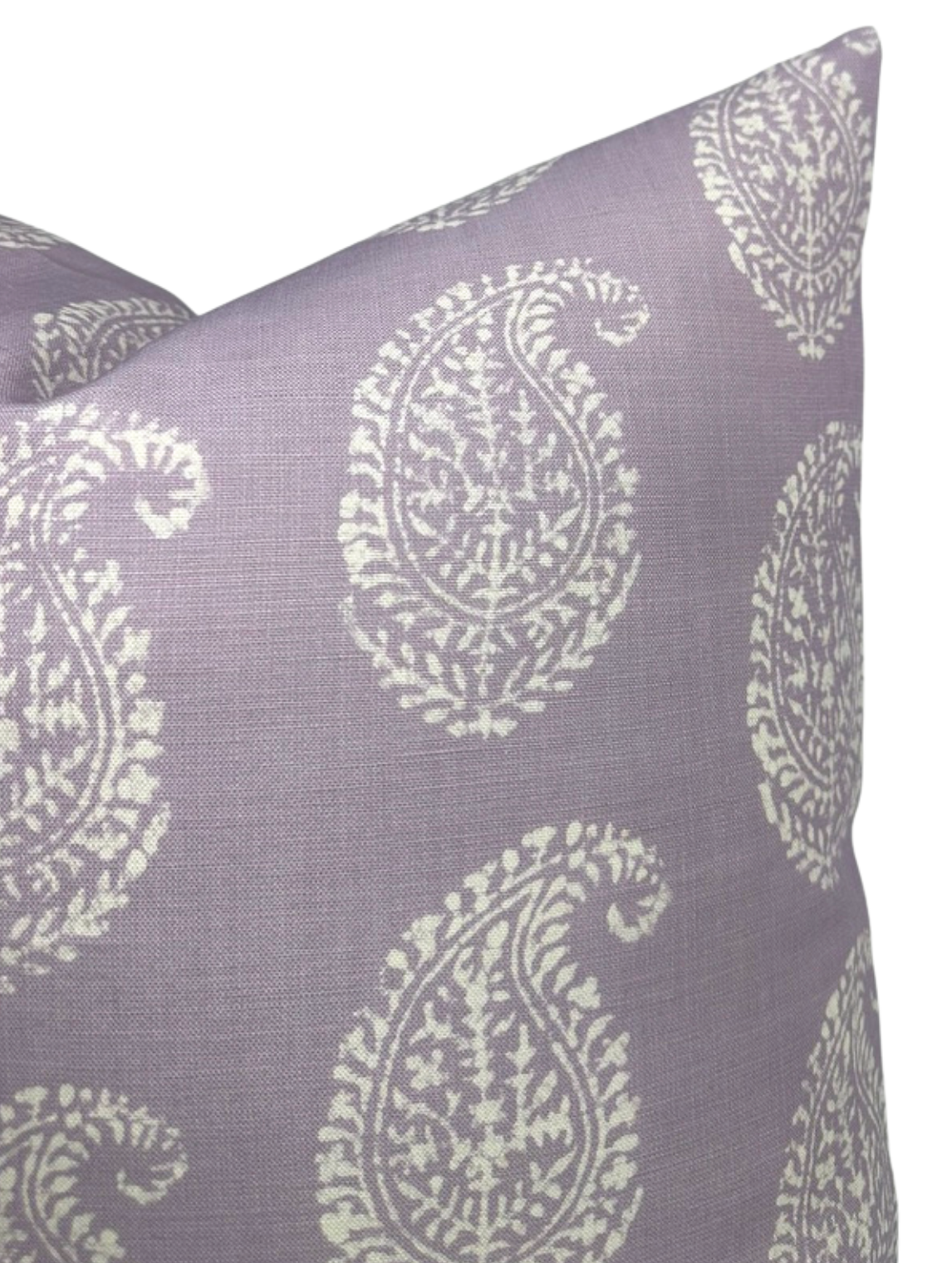 Kashmir Paisley Pillow Cover in Lilac Purple, Peter Dunham Textiles