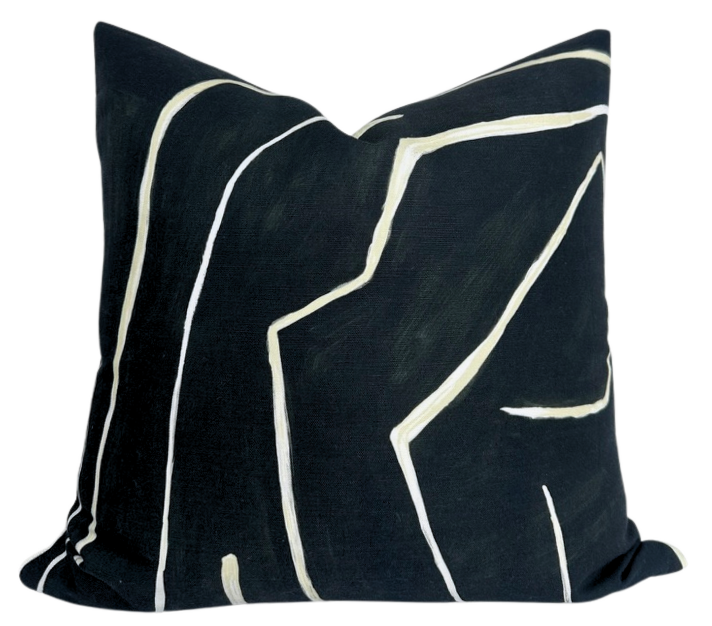 Graffito Pillow Cover in Onyx Beige, Kelly Wearstler Textiles