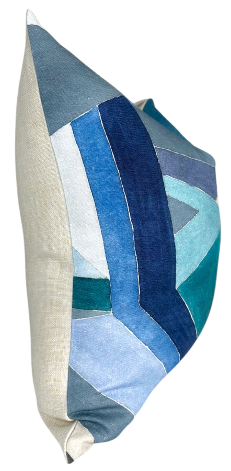 Roulade Pillow Cover in Navy Blue