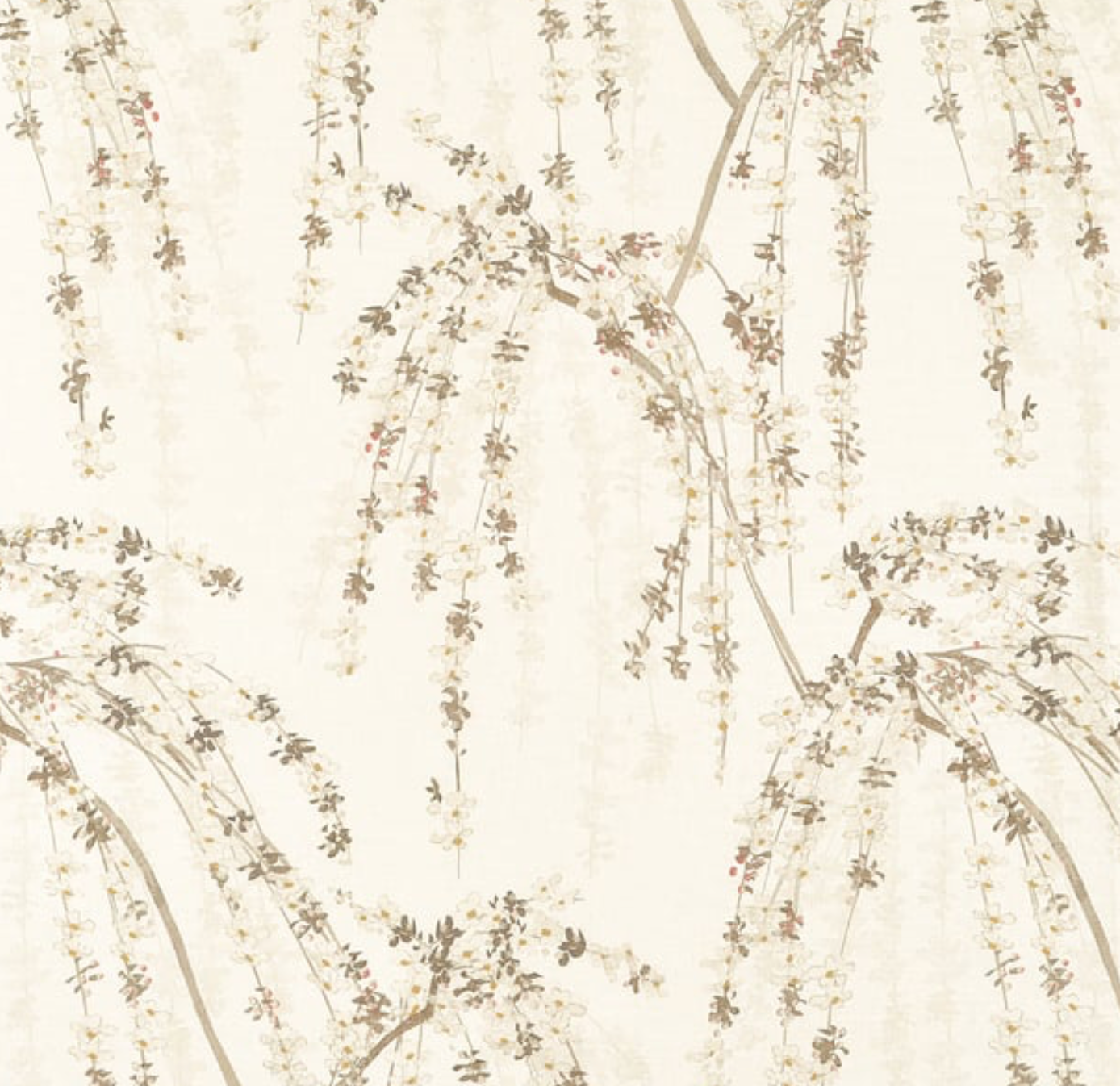 Weeping Blossom Pillow Cover in Beige