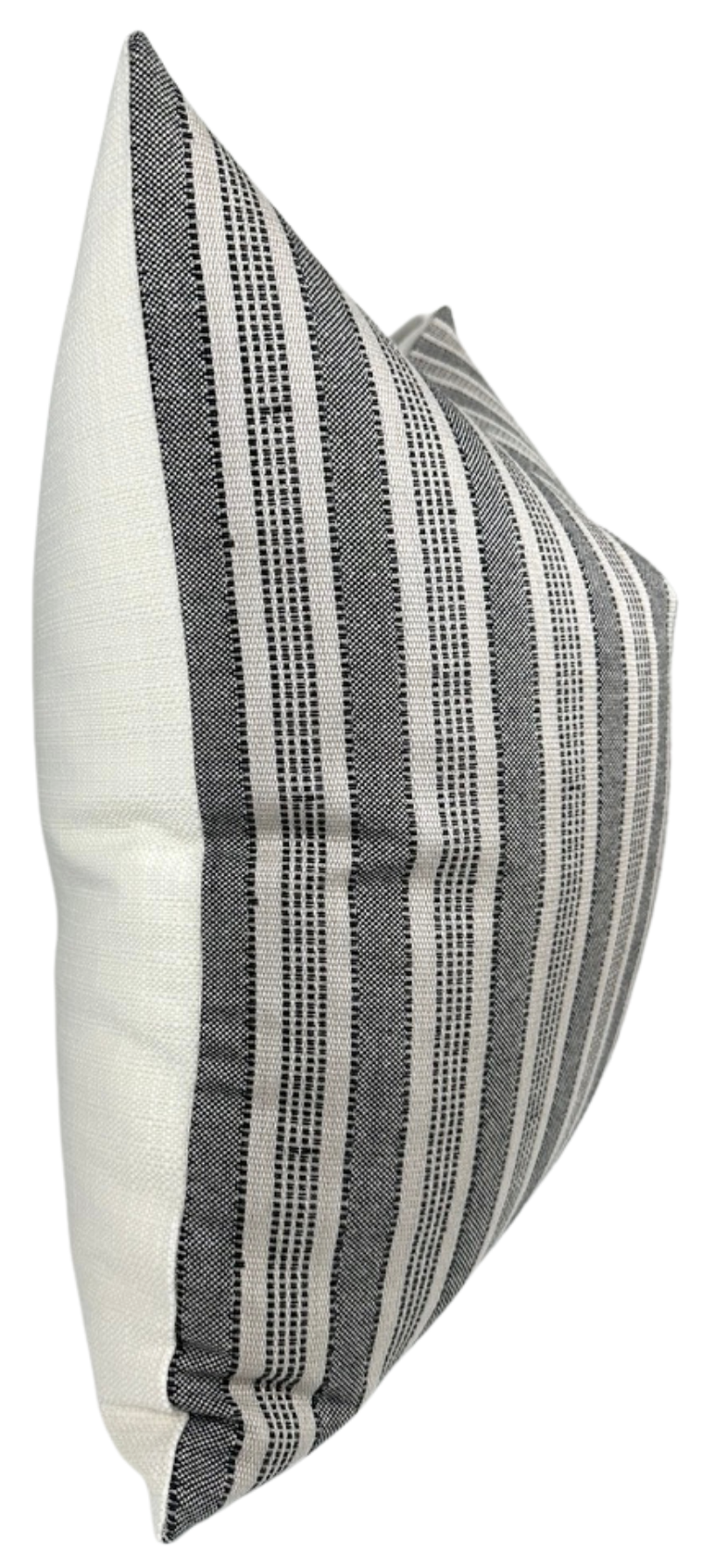 Amida Pillow Cover in Charcoal on Natural, Peter Dunham Textiles