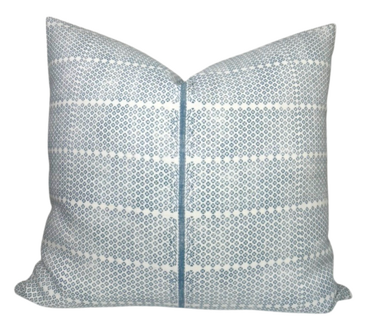 Madu Pillow Cover in Blue, Susan Connor Textiles