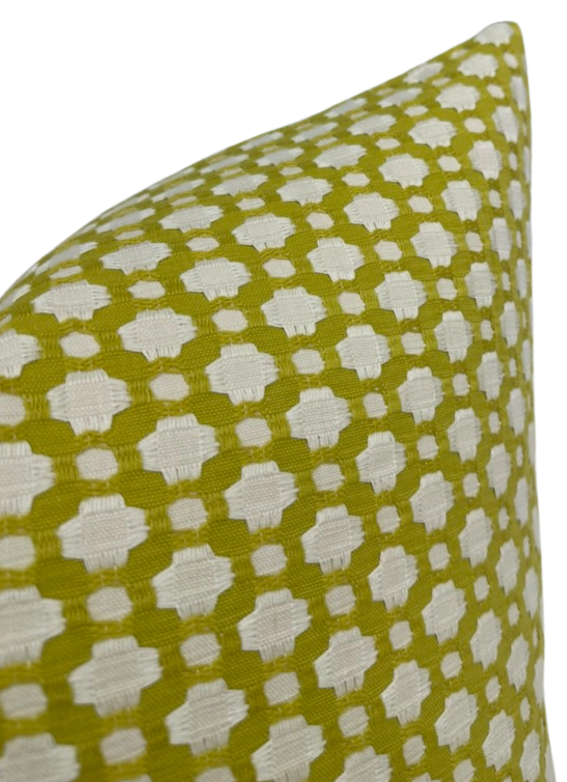 Betwixt Pillow Cover in Chartreuse, Schumacher Textiles