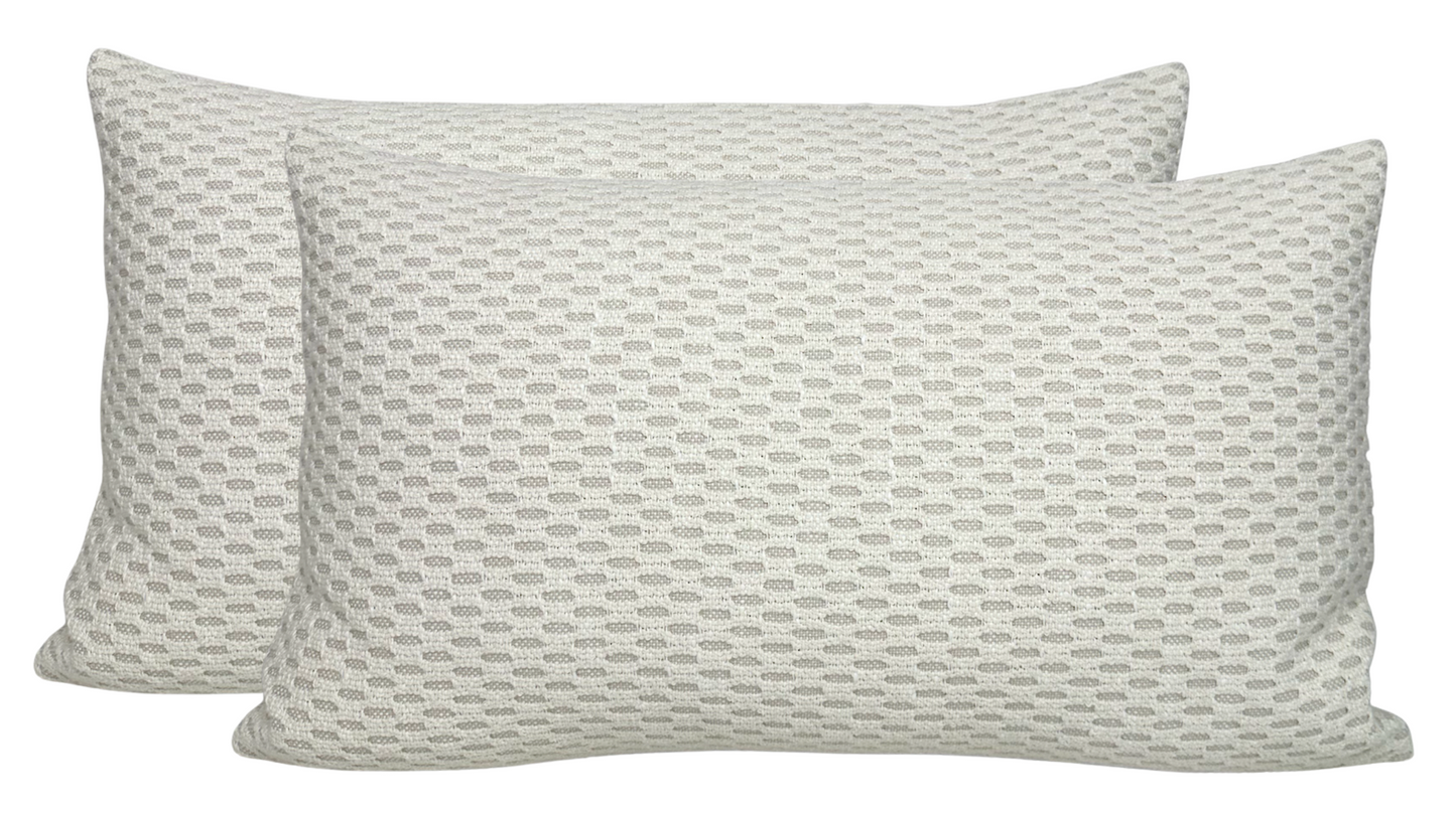 Alder Weave Pillow Cover in Tan, Indoor Outdoor Pillows