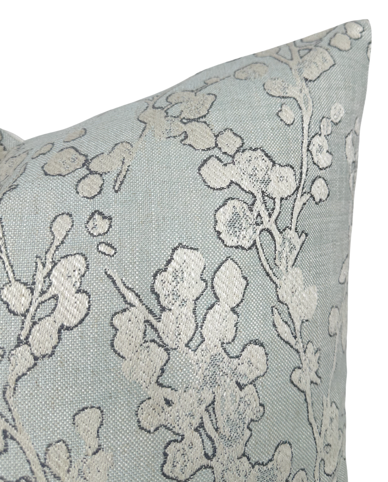 Aylin Floral Pillow Cover in Eucalyptus, Villa Nova Textiles
