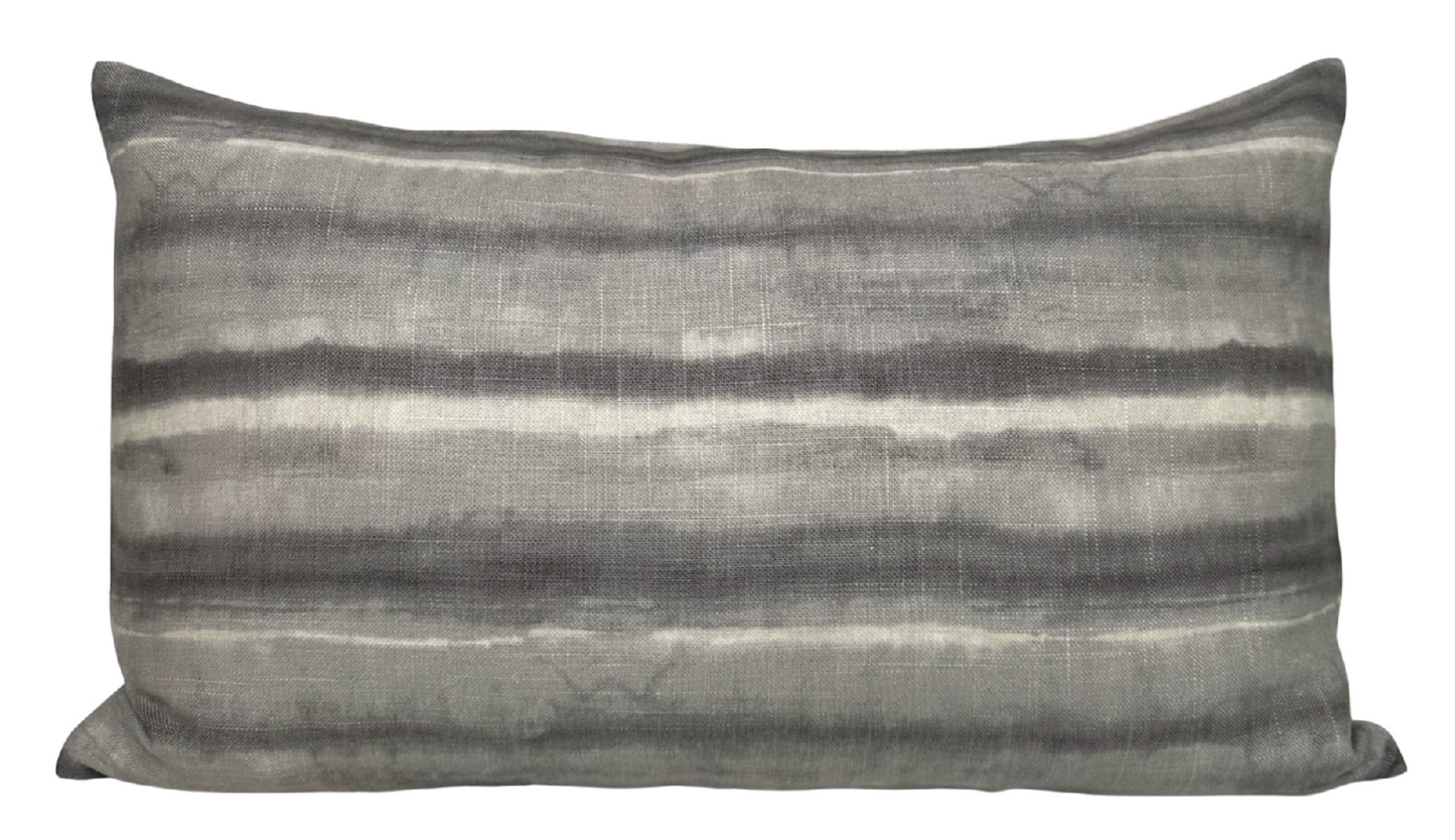 Kumo Stripe Pillow Cover in Charcoal
