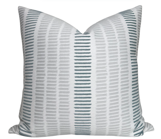 Thibaut Topsail Pillow Cover in Sterling and Slate