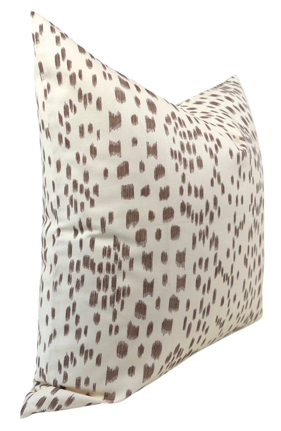 Les Touches Pillow Cover in Tan Brown
