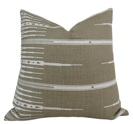 Tangiers Pillow Cover in Stone, Peter Dunham Textiles