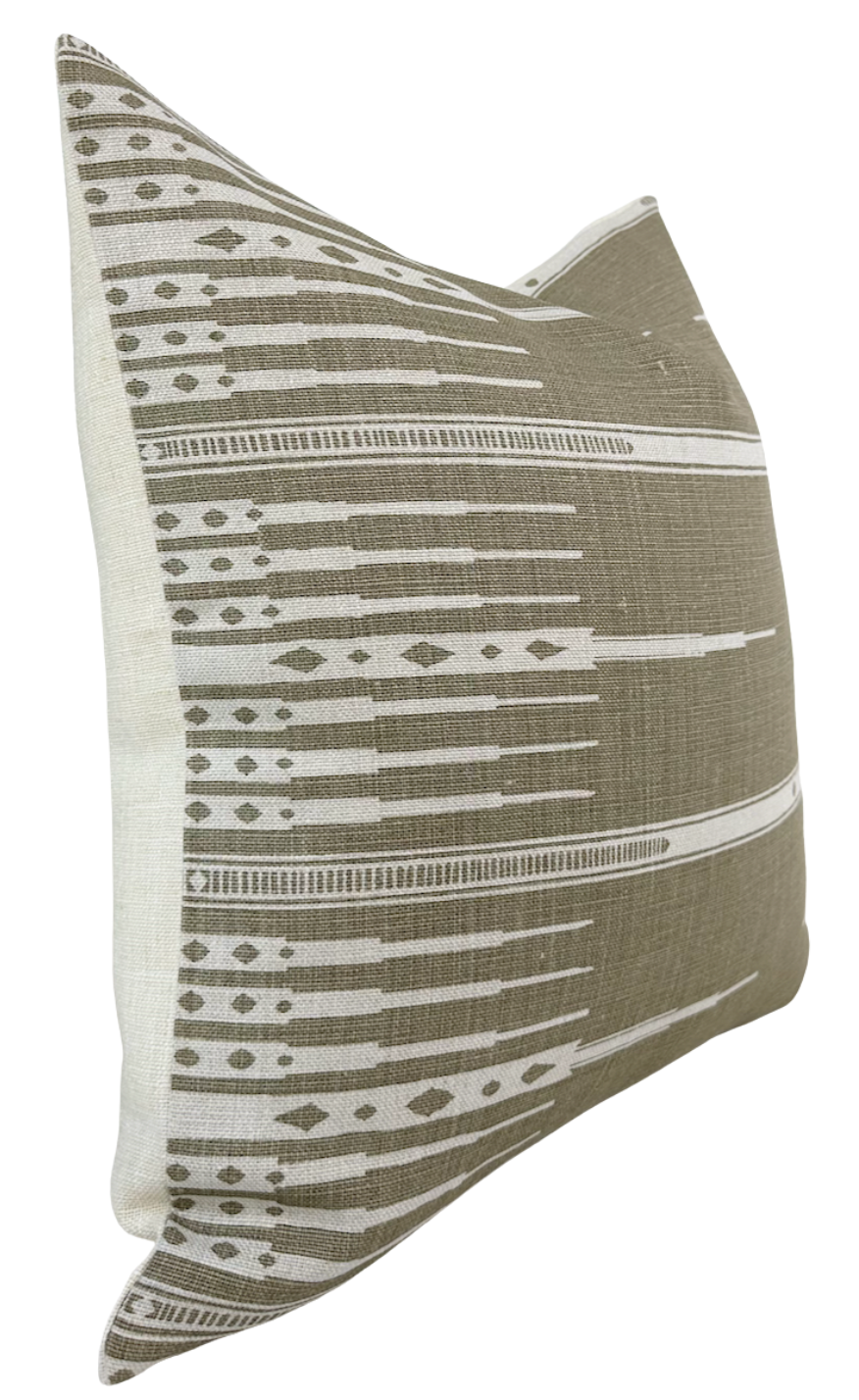 Tangiers Pillow Cover in Stone, Peter Dunham Textiles