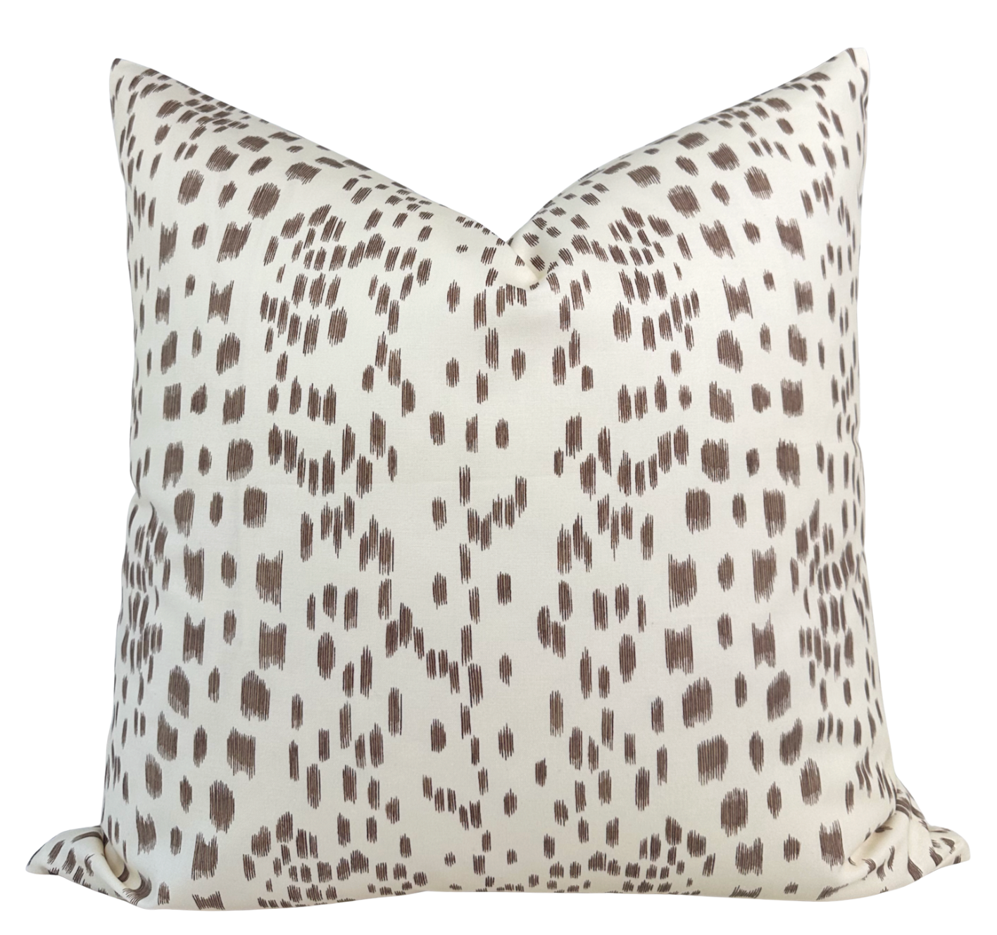 Les Touches Pillow Cover in Tan Brown