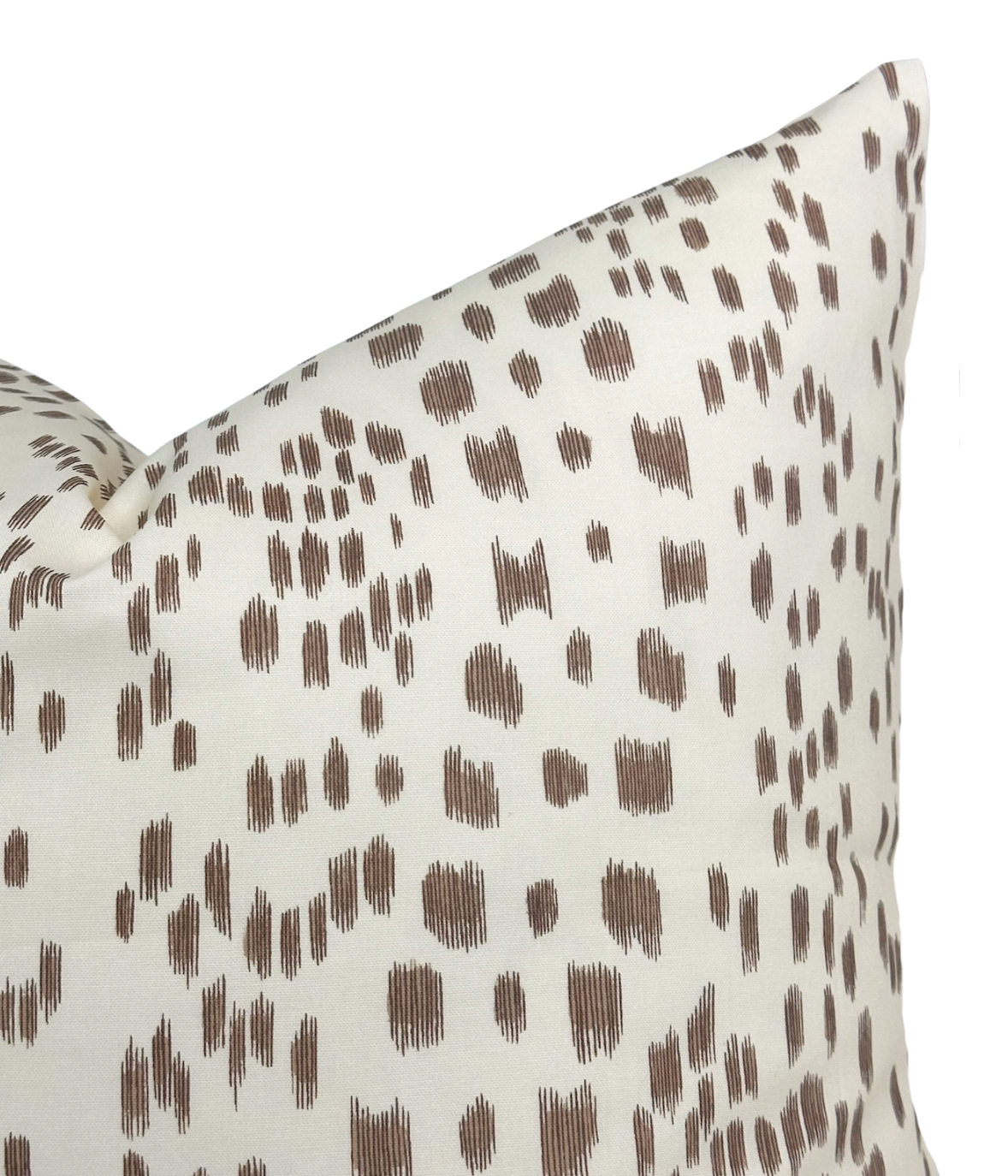 Les Touches Pillow Cover in Tan Brown