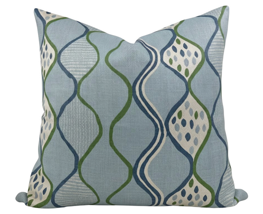 Baltic Weave Pillow Cover in Blue, Peter Dunham Textiles