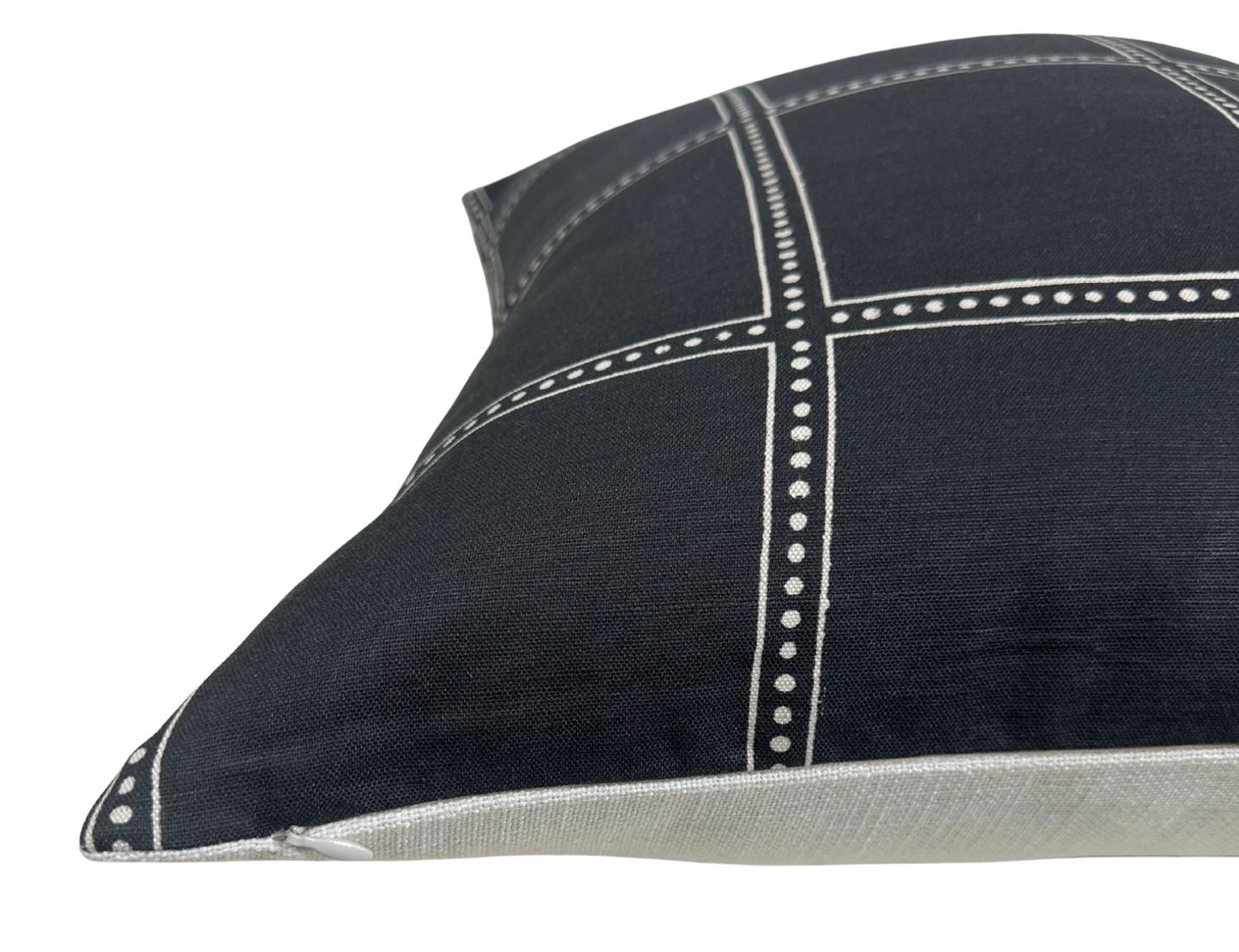 Postage Pillow Cover in Black, Designer Pillows