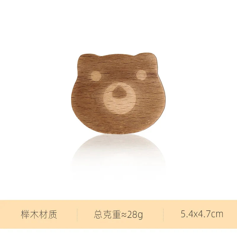 1Pc Star Moon Wooden Hook Multi-Purpose Key Holder Coat Storage Rack Wall Self Adhesive Hook Children Room Decoration Gadgets